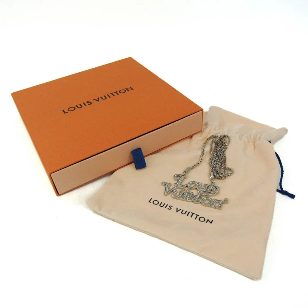 LOUIS VUITTON Silver Necklace - Picture 9 of 9